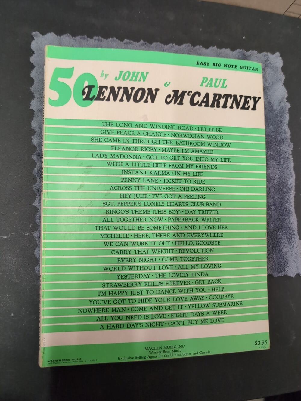 Easy Big Note Guitar: 50 songs by John Lennon & Paul McCartney Beatles Songbook
